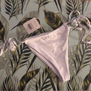 NWT Fabletics White Hi-cut Bikini Bottom